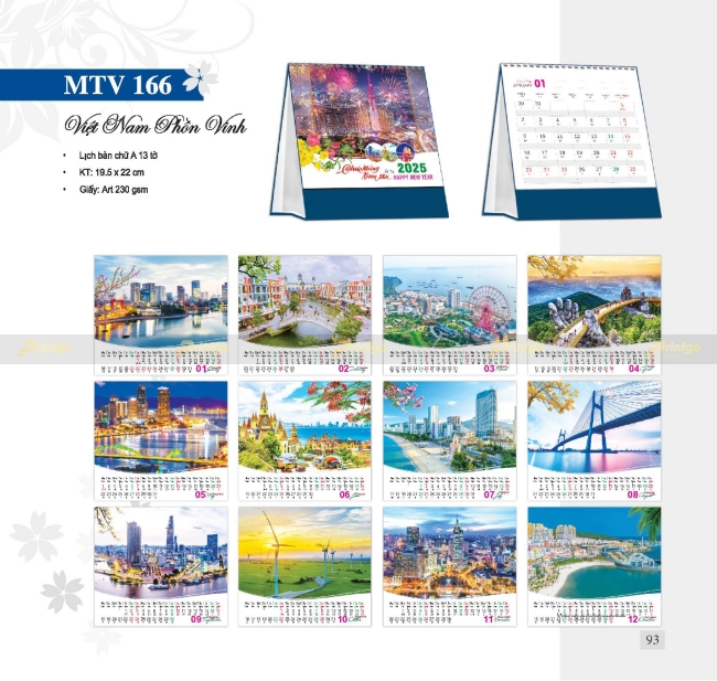 Bộ sưu tập Lịch tết Mỹ Thuật Việt 2025 thiết kế ấn tượng, giá tốt nhất thị trường