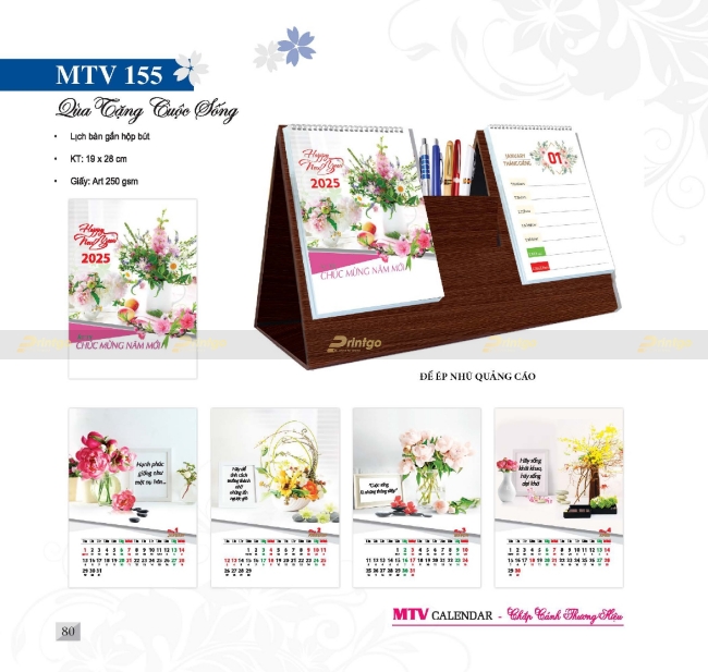 Bộ sưu tập Lịch tết Mỹ Thuật Việt 2025 thiết kế ấn tượng, giá tốt nhất thị trường