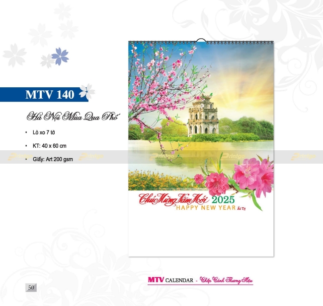 Bộ sưu tập Lịch tết Mỹ Thuật Việt 2025 thiết kế ấn tượng, giá tốt nhất thị trường