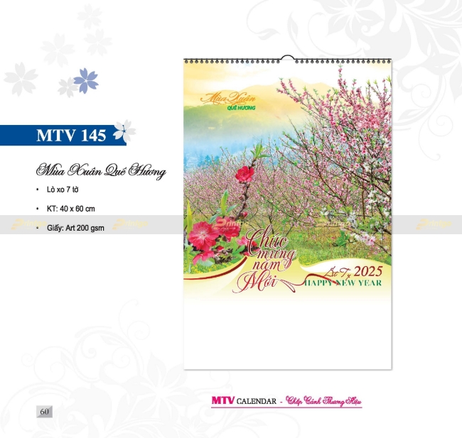 Bộ sưu tập Lịch tết Mỹ Thuật Việt 2025 thiết kế ấn tượng, giá tốt nhất thị trường
