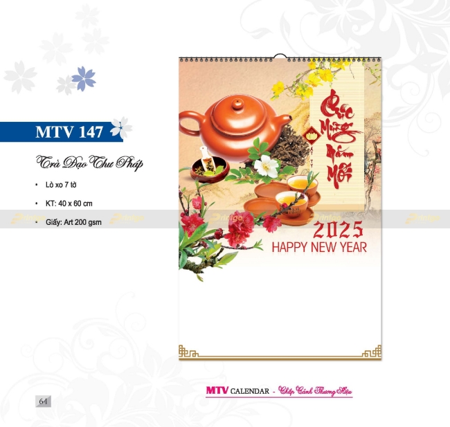 Bộ sưu tập Lịch tết Mỹ Thuật Việt 2025 thiết kế ấn tượng, giá tốt nhất thị trường