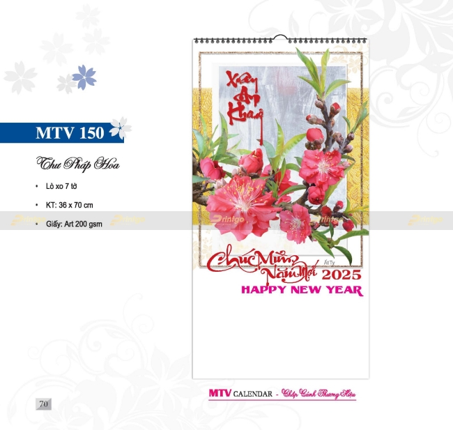 Bộ sưu tập Lịch tết Mỹ Thuật Việt 2025 thiết kế ấn tượng, giá tốt nhất thị trường