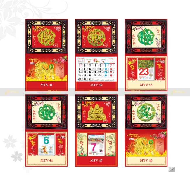 Bộ sưu tập Lịch tết Mỹ Thuật Việt 2025 thiết kế ấn tượng, giá tốt nhất thị trường