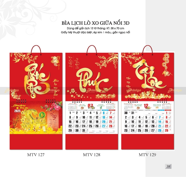 Bộ sưu tập Lịch tết Mỹ Thuật Việt 2025 thiết kế ấn tượng, giá tốt nhất thị trường