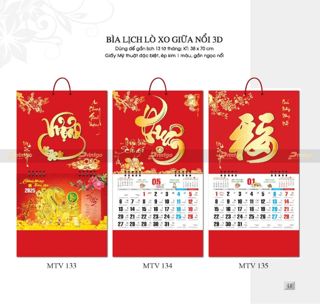 Bộ sưu tập Lịch tết Mỹ Thuật Việt 2025 thiết kế ấn tượng, giá tốt nhất thị trường