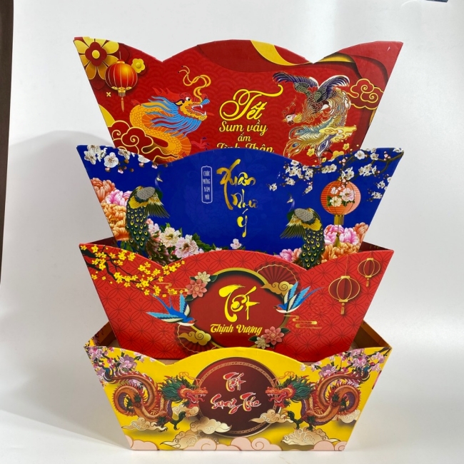Tổng hợp những mẫu khay thuyền đựng quà tết sang trọng và đẹp mắt 2025 