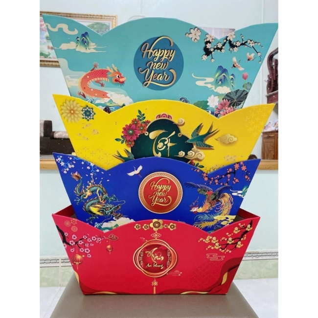 Tổng hợp những mẫu khay thuyền đựng quà tết sang trọng và đẹp mắt 2025 