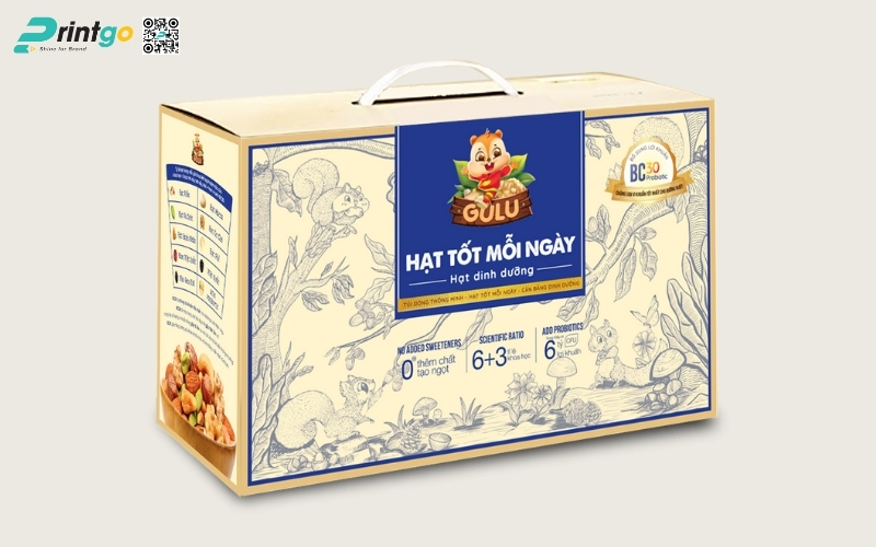 Bao bì ngũ cốc dạng hộp carton sóng Bao bì ngũ cốc dạng hộp carton sóng