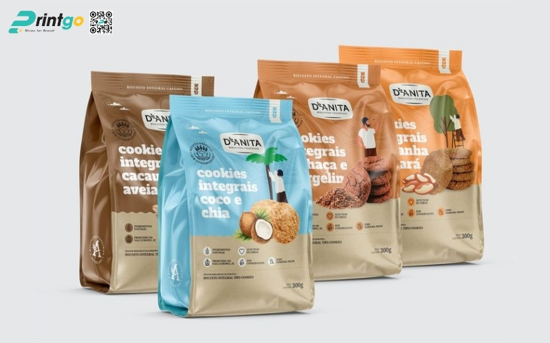 Mẫu bao bì ngũ cốc dạng túi hàn biên Mẫu bao bì ngũ cốc dạng túi hàn biên