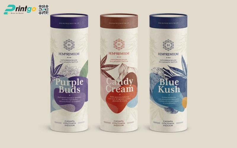 Bao bì ngũ cốc dạng giấy hình trụ tròn Bao bì ngũ cốc dạng giấy hình trụ tròn