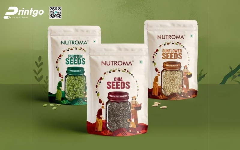 Bao bì ngũ cốc dạng túi zip Bao bì ngũ cốc dạng túi zip