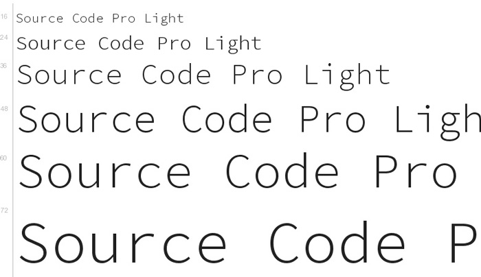 font chữ in hóa đơn Source code pro