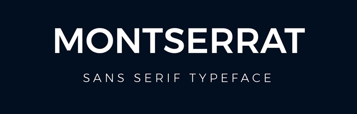 Font chữ thiết kế Logo Montserrat