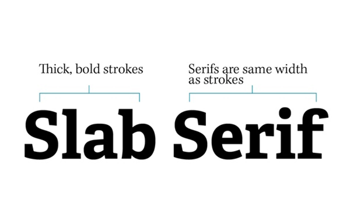 font chữ thiết kế logo font slab serif