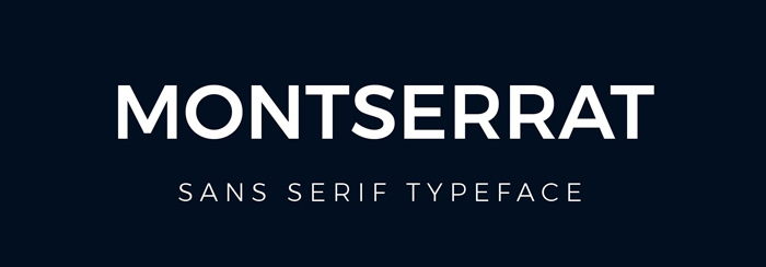 Font chữ thiết kế poster Montserrat