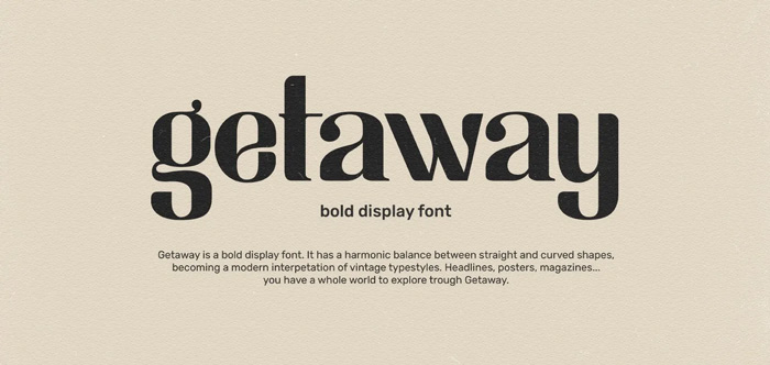 Font chữ thiết kế poster display