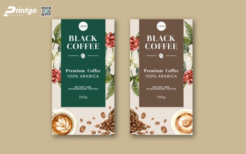 Mẫu in bao bì đựng cà phê bằng hộp mềm Mẫu in bao bì đựng cà phê bằng hộp mềm