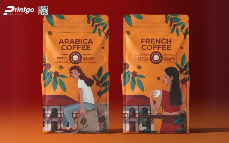 Một số mẫu in bao bì cầ phê dạng túi zip Một số mẫu in bao bì cầ phê dạng túi zip