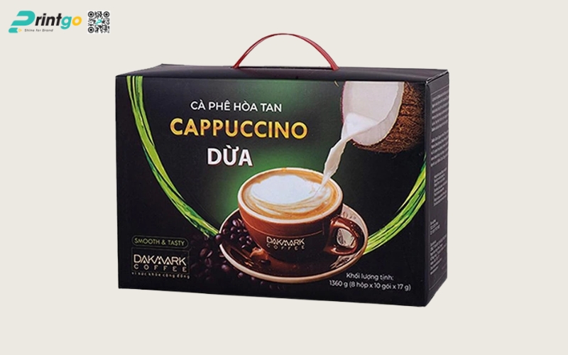 Mẫu in bao bì đựng cà phê bằng hộp cartont sóng Mẫu in bao bì đựng cà phê bằng hộp cartont sóng