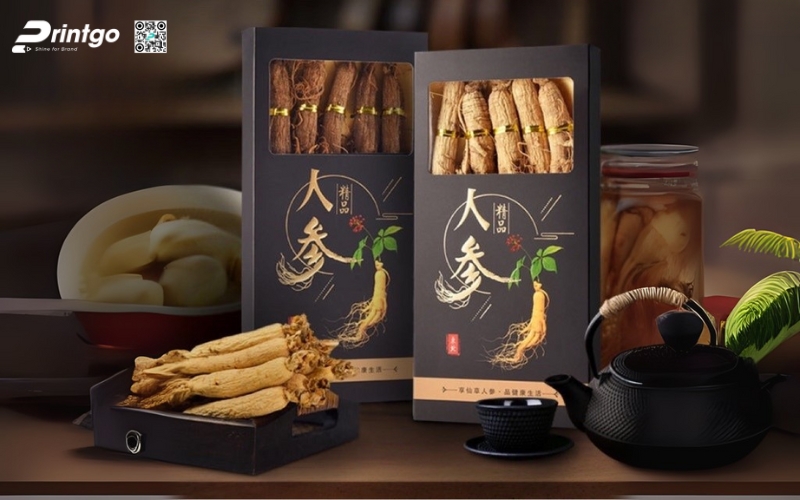 In hộp sâm dạng mềm nắp gài đơn giản mà hiệu quả In hộp sâm dạng mềm nắp gài đơn giản mà hiệu quả