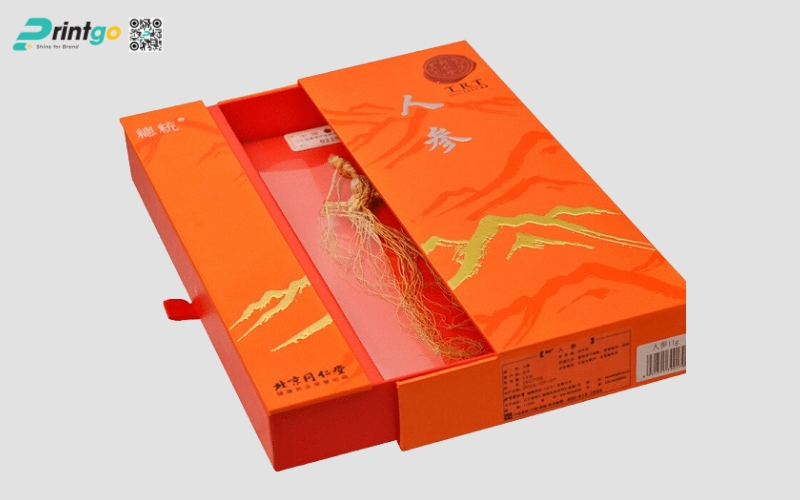 Mẫu in hộp sâm bao diêm kéo hai đầu Mẫu in hộp sâm bao diêm kéo hai đầu