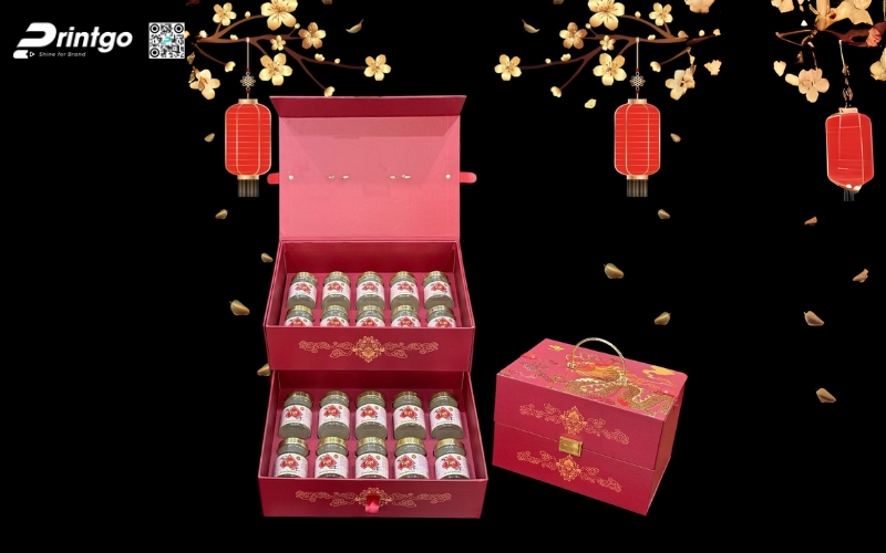 In hộp sâm mỹ thuật in ép kim – dập nổi sang trọng In hộp sâm mỹ thuật in ép kim – dập nổi sang trọng