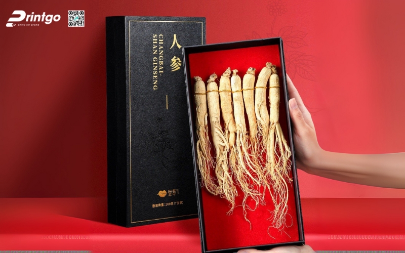 Mẫu in hộp sâm cứng âm dương cổ điển Mẫu in hộp sâm cứng âm dương cổ điển
