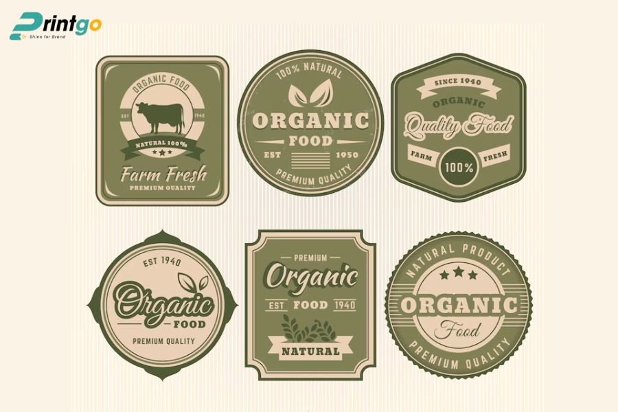 Mẫu logo nông sản Việt phong cách cổ điển hoài niệm Mẫu logo nông sản Việt phong cách cổ điển hoài niệm