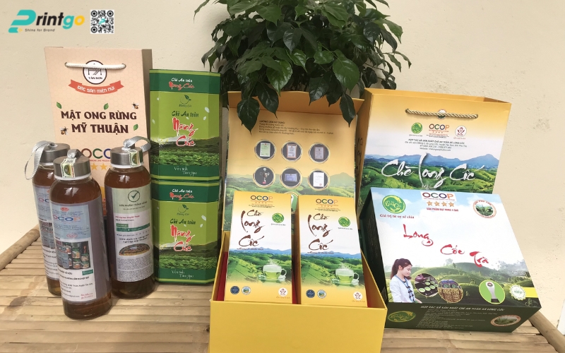 Một số mẫu tem bao bì có logo OCOP 3 sao thực tế Một số mẫu tem bao bì có logo OCOP 3 sao thực tế