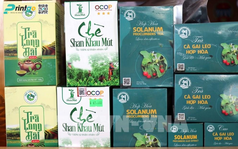 Một số mẫu tem bao bì có logo OCOP 3 sao thực tế Một số mẫu tem bao bì có logo OCOP 3 sao thực tế