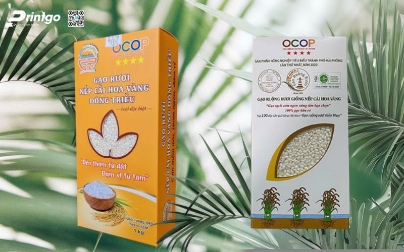 Một số mẫu tem bao bì có logo OCOP 3 sao thực tế Một số mẫu tem bao bì có logo OCOP 3 sao thực tế