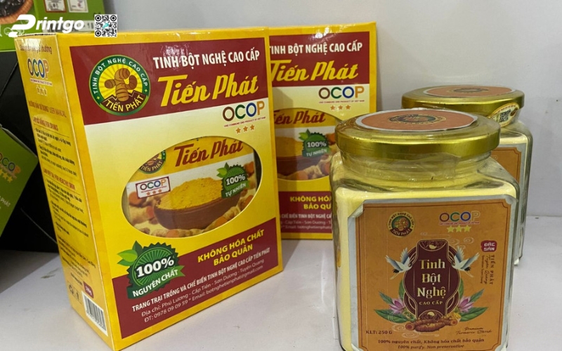 Một số mẫu tem bao bì có logo OCOP 3 sao thực tế Một số mẫu tem bao bì có logo OCOP 3 sao thực tế