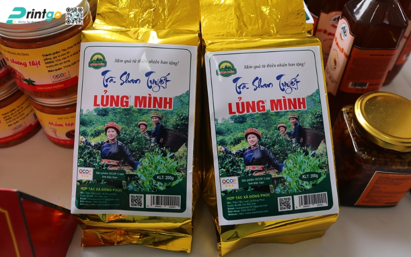 Một số mẫu tem bao bì có logo OCOP 3 sao thực tế Một số mẫu tem bao bì có logo OCOP 3 sao thực tế