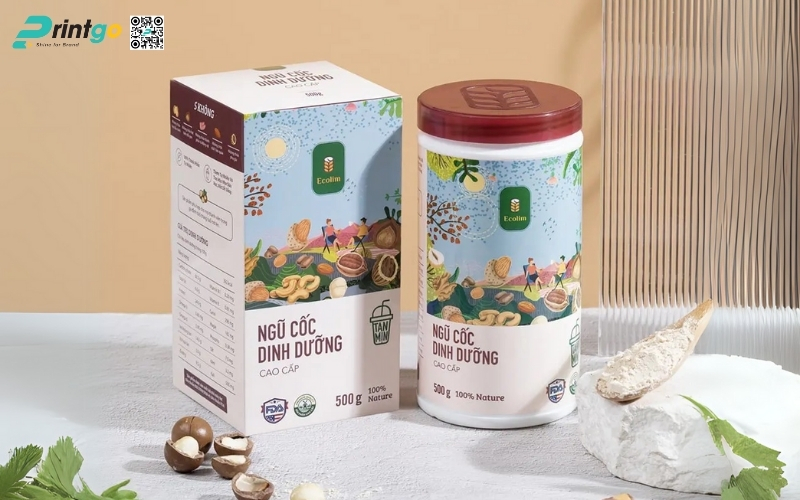 Bao bì granola dạng hộp carton mềm Bao bì granola dạng hộp carton mềm
