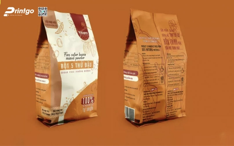 Mẫu bao bì ngũ cốc dạng túi hàn biên Mẫu bao bì ngũ cốc dạng túi hàn biên