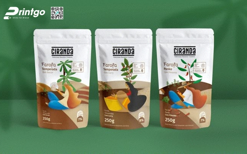 Bao bì ngũ cốc dạng túi zip Bao bì ngũ cốc dạng túi zip