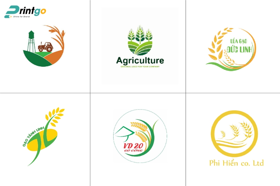 Mẫu logo gạo thiết kế tinh gọn dễ nhớ Mẫu logo gạo thiết kế tinh gọn dễ nhớ