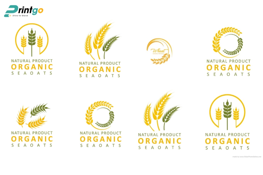 Mẫu logo gạo thiết kế đắc trưng riêng Mẫu logo gạo thiết kế đắc trưng riêng