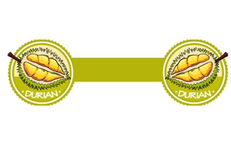 Tem dán cuống sầu riêng hoặc bao lưới Tem dán cuống sầu riêng hoặc bao lưới
