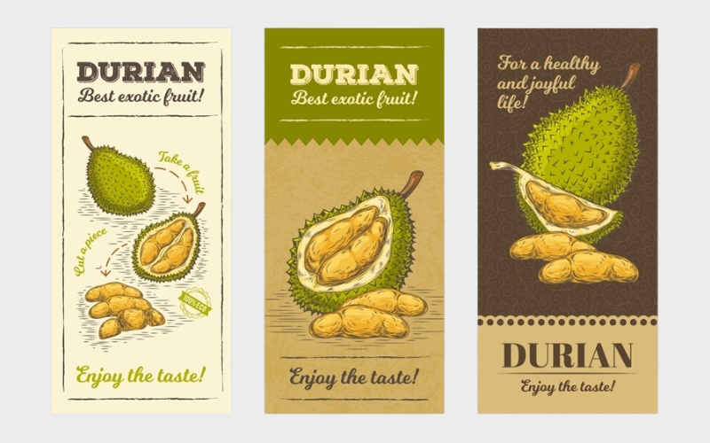 Tem dán cuống sầu riêng hoặc bao lưới Tem dán cuống sầu riêng hoặc bao lưới