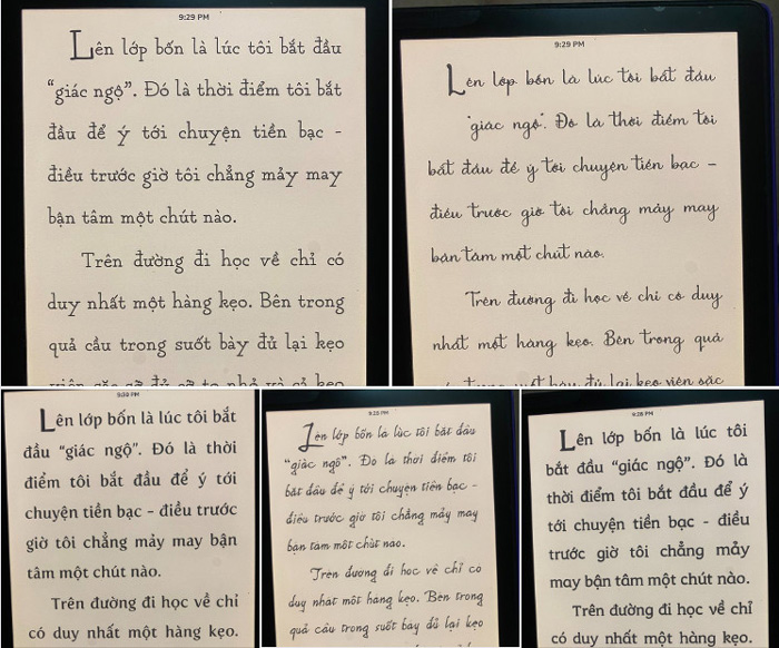 Nguyên tắc chọn Font chữ in sách