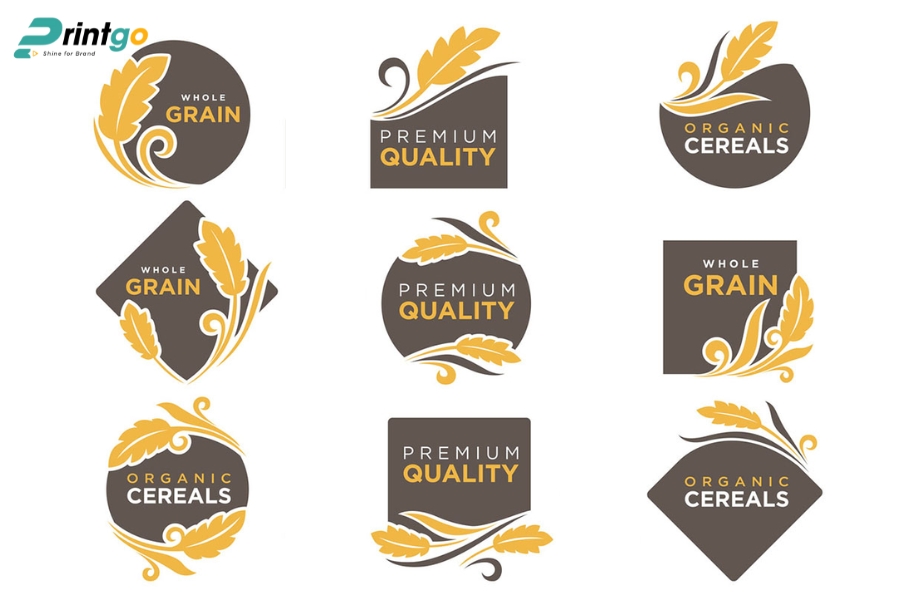 Mẫu logo gạo phá cách Mẫu logo gạo phá cách