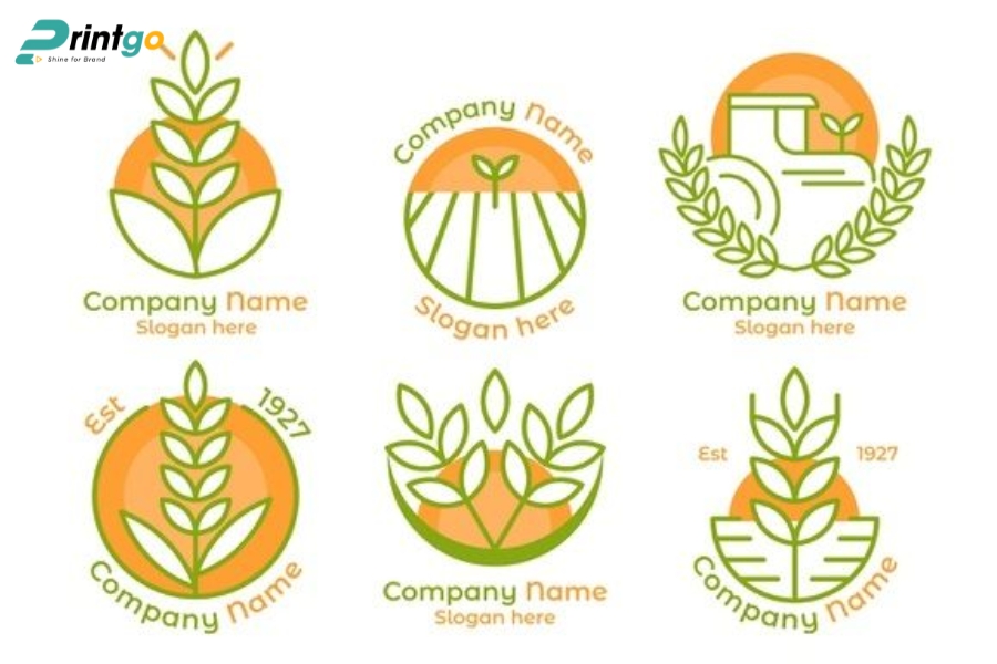 Mẫu logo gạo thiết kế đắc trưng riêng Mẫu logo gạo thiết kế đắc trưng riêng