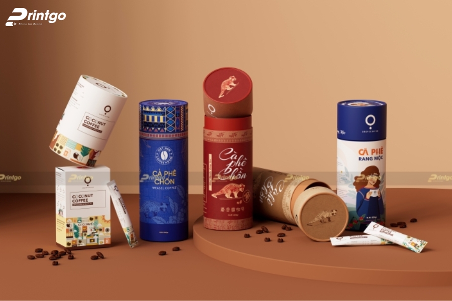 Bao bì hình trụ – hiện đại và sang trọng Bao bì hình trụ – hiện đại và sang trọng