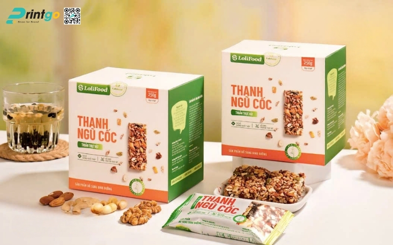 Bao bì granola dạng hộp carton mềm Bao bì granola dạng hộp carton mềm