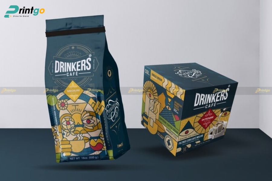 Mẫu thiết kế bao bì cà phê mang phong cách hiện đại Mẫu thiết kế bao bì cà phê mang phong cách hiện đại