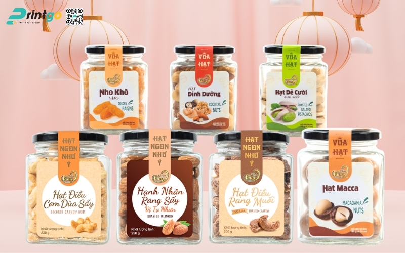 Bao bì granola dạng hũ nhựa, lọ thuỷ tinh Bao bì granola dạng hũ nhựa, lọ thuỷ tinh