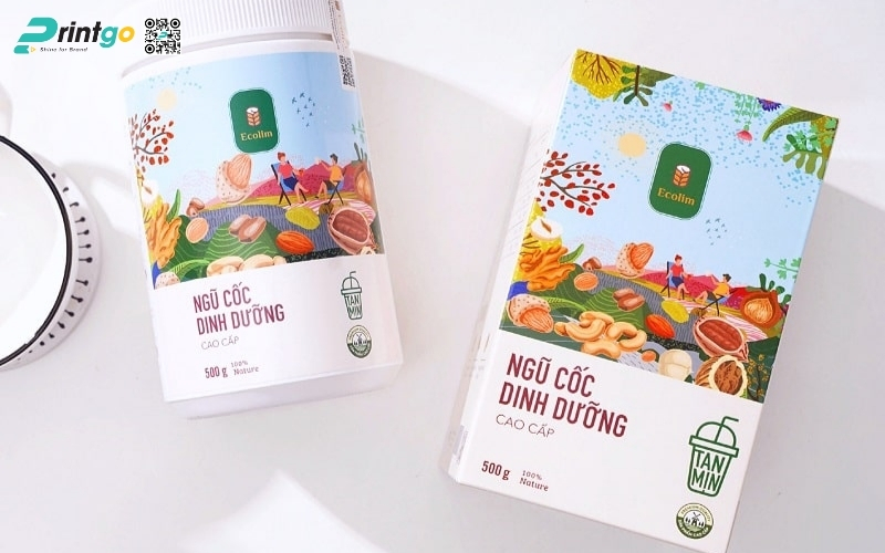 Bao bì granola dạng hộp carton mềm Bao bì granola dạng hộp carton mềm