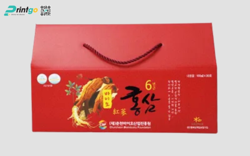 Mẫu in hộp sâm carton sóng in Flexo tiết kiệm Mẫu in hộp sâm carton sóng in Flexo tiết kiệm