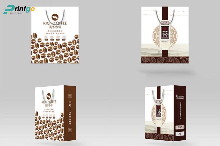 Túi giấy ivory đựng cà phê Túi giấy ivory đựng cà phê